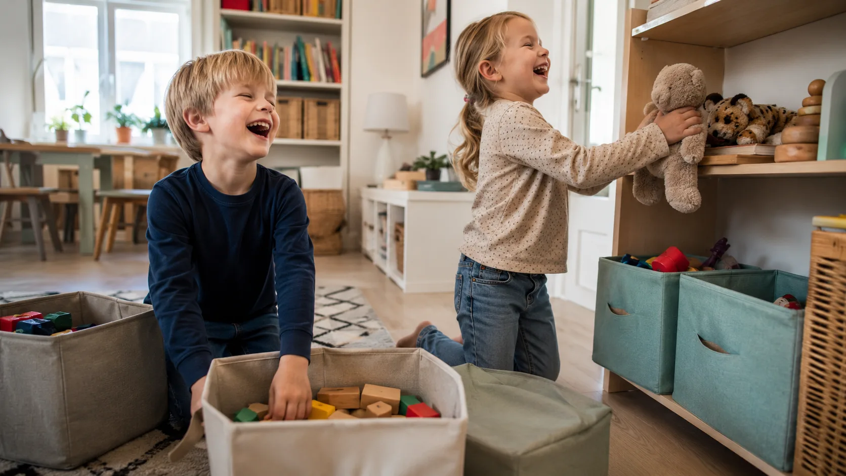God oversikt med oppbevaring og ryddesanger i hjemmet