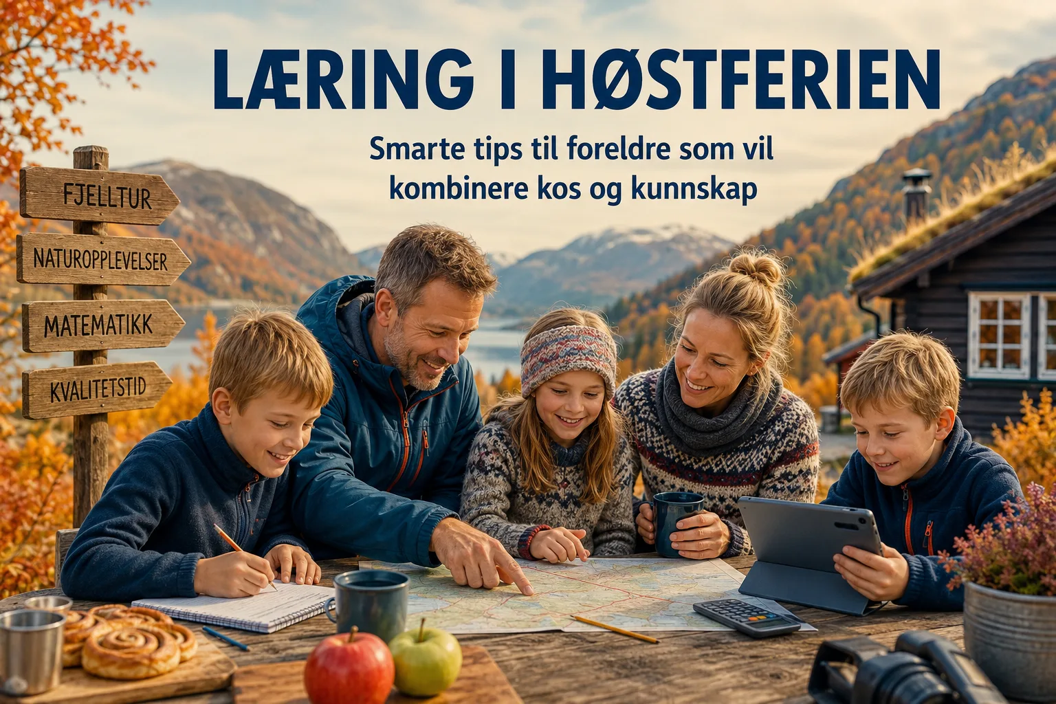 høstferie læring, moro på fridager, lærerike aktiviteter barn, skolefri i norge, hverdagsmatematikk for barn