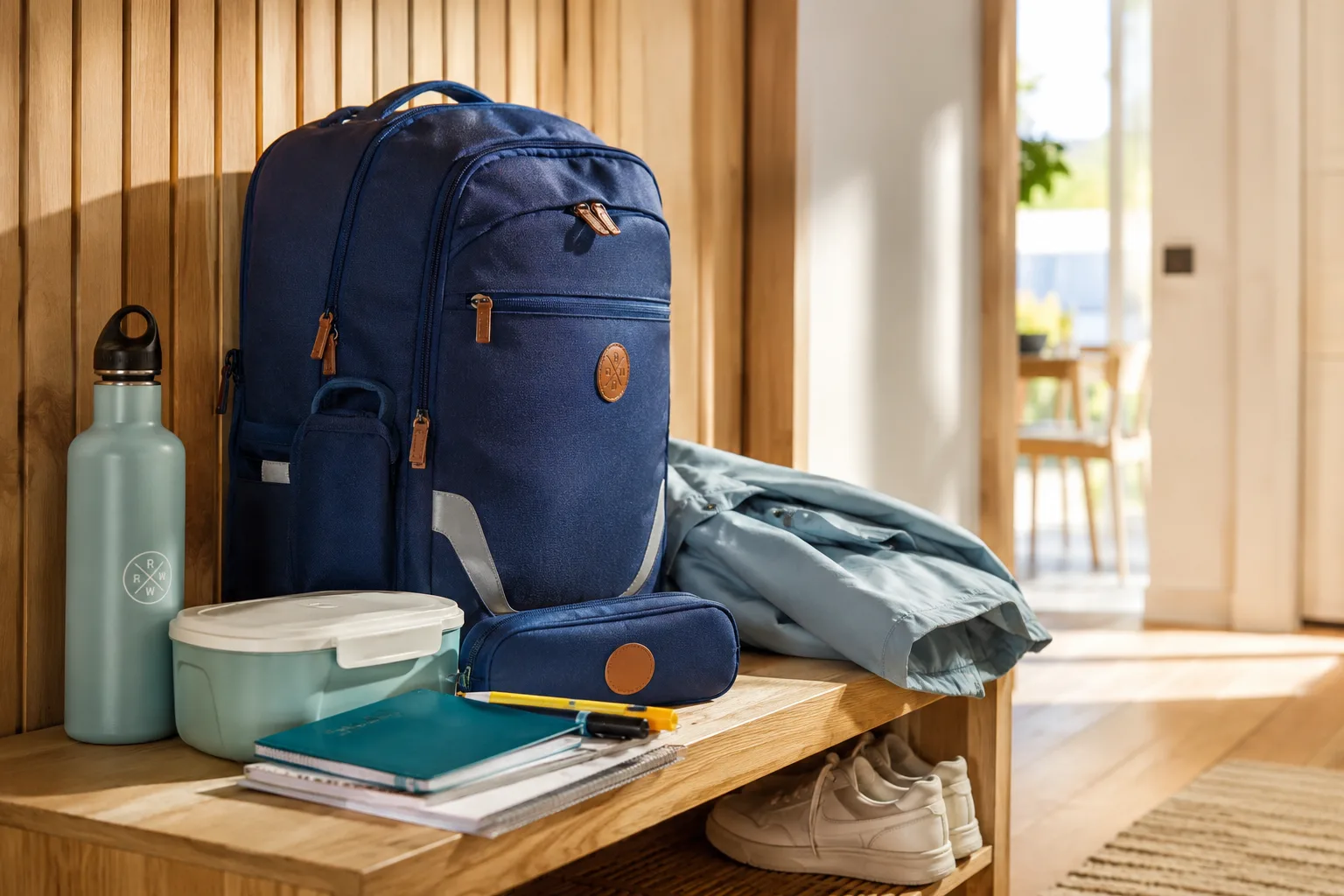 Klare skolesaker og sekk for en ny skoledag