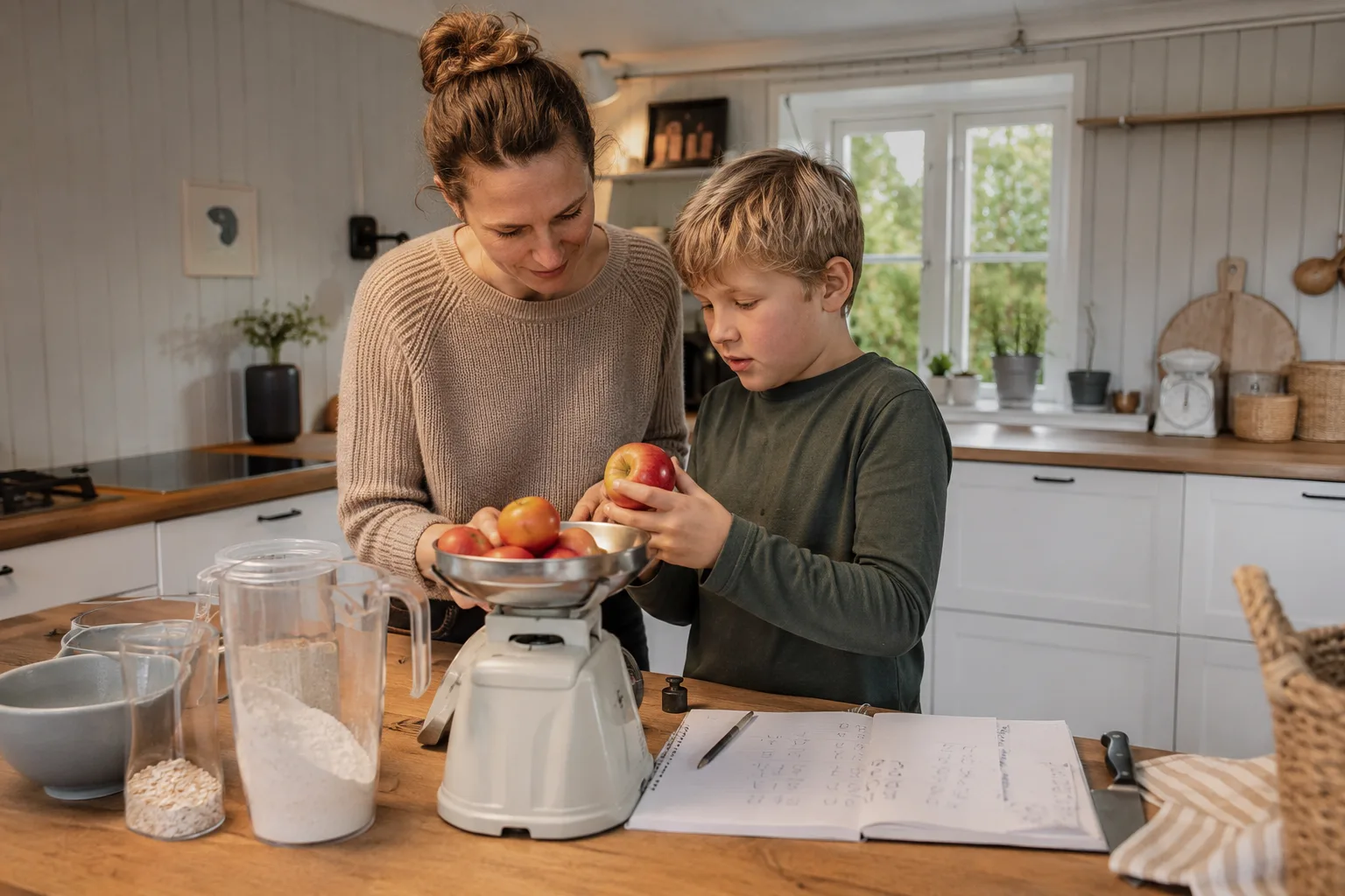 Praktisk regning og lære matte gjennom lek på kjøkkenet