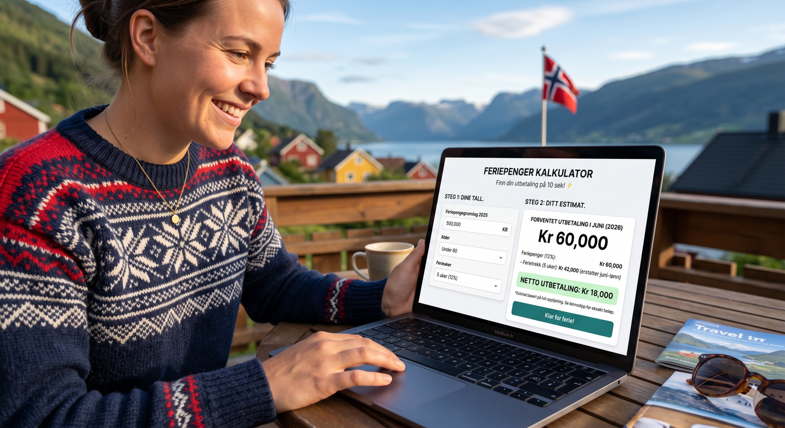 🏖️ Feriepenger kalkulator: finn feriepenger og forventet utbetaling på 10 sek